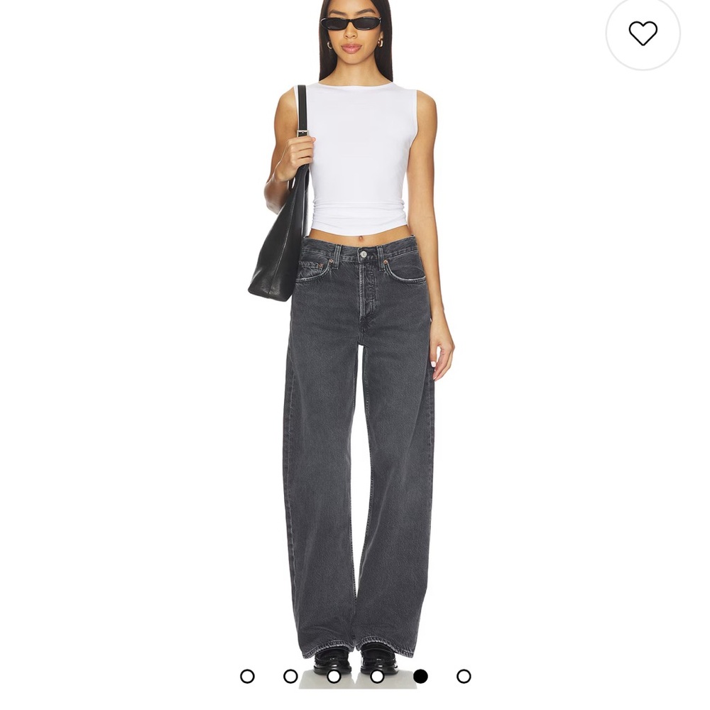 Agolde Women's Straight Leg Jeans - Dark Gray